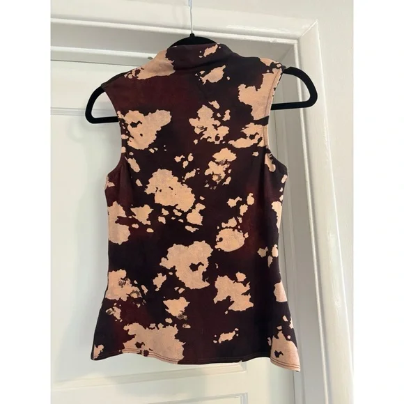 Mango printed top with Perkins neck XS - Picture 3 of 3